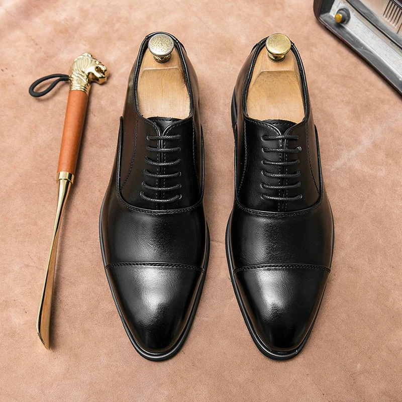 Damen elegante Schnürschuhe aus hochwertigem Leder Drune