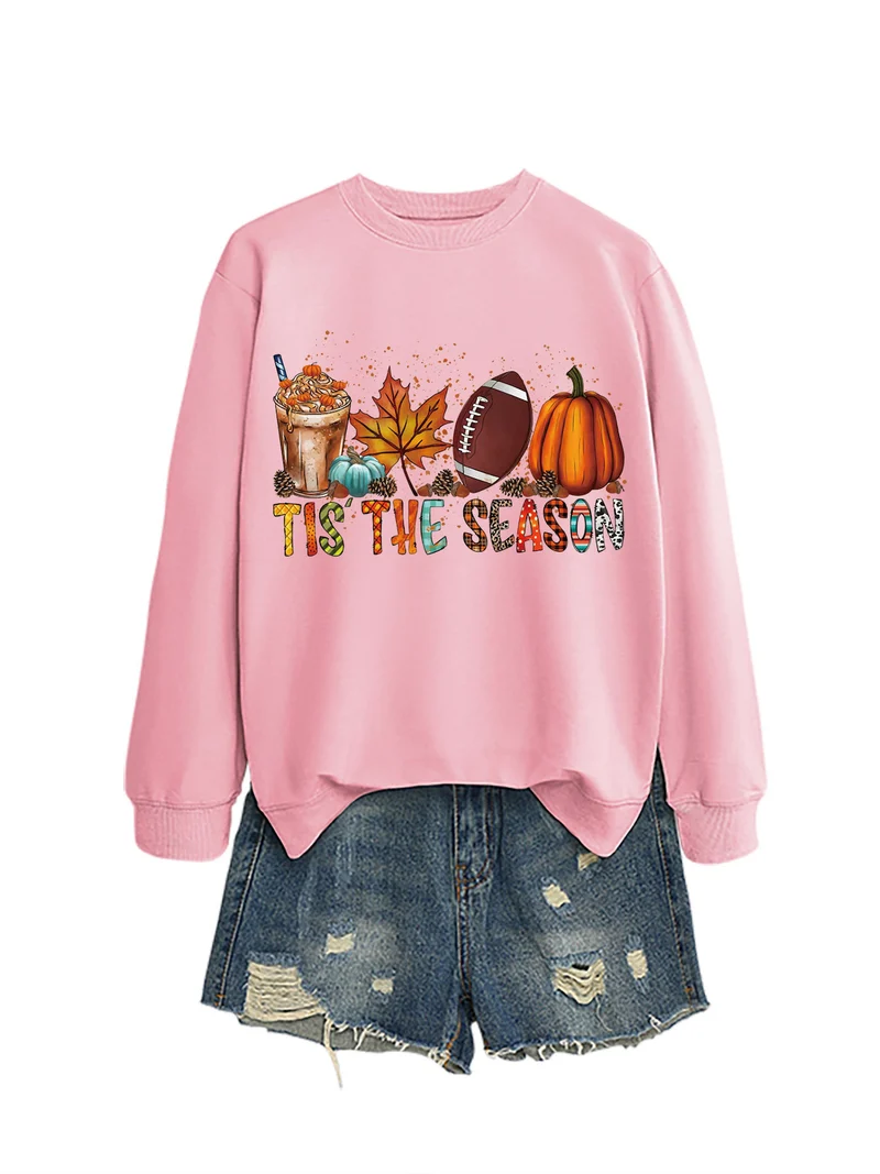 Damen Sweatshirt mit herbstlichem Motiv und lässigem Schnitt Drune