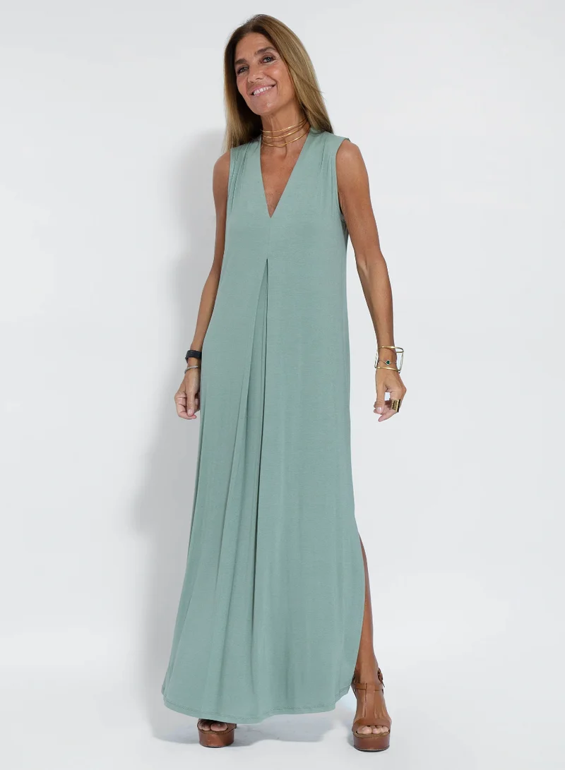 Elegantes Kleid-Weste-Set mit Schlankmachendem Schnitt für festliche Anlässe | Drune