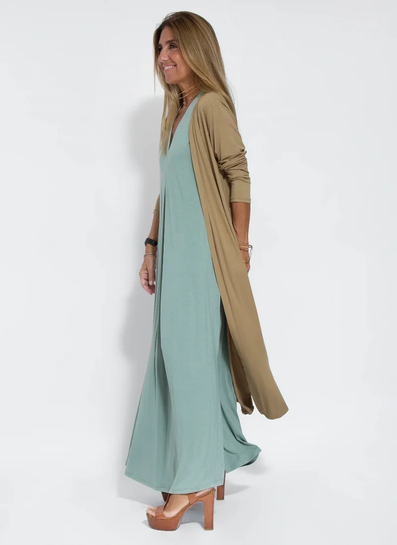Elegantes Kleid-Weste-Set mit Schlankmachendem Schnitt für festliche Anlässe | Drune