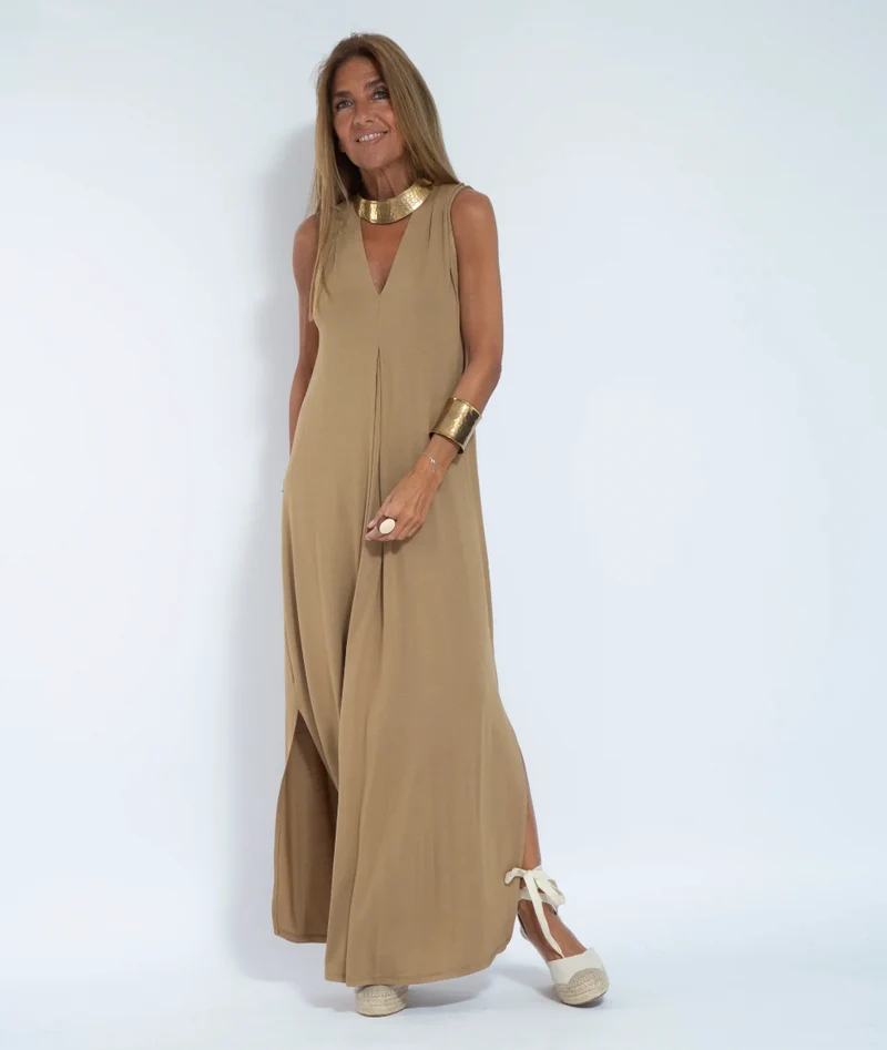 Elegantes Kleid-Weste-Set mit Schlankmachendem Schnitt für festliche Anlässe | Drune
