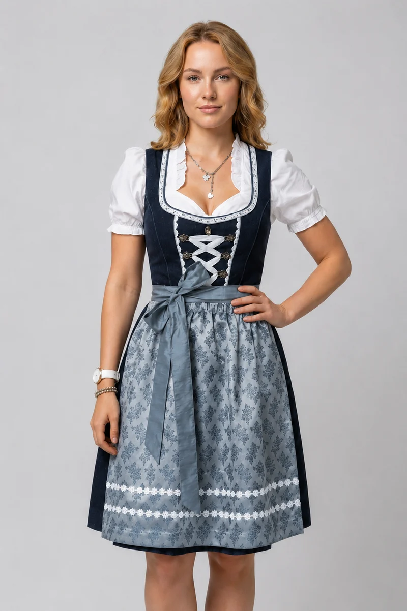 Drune | Unik Traditionelles Kostüm für Frauen mit Schürze