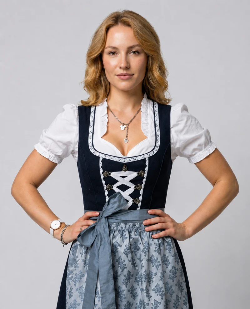 Drune | Unik Traditionelles Kostüm für Frauen mit Schürze