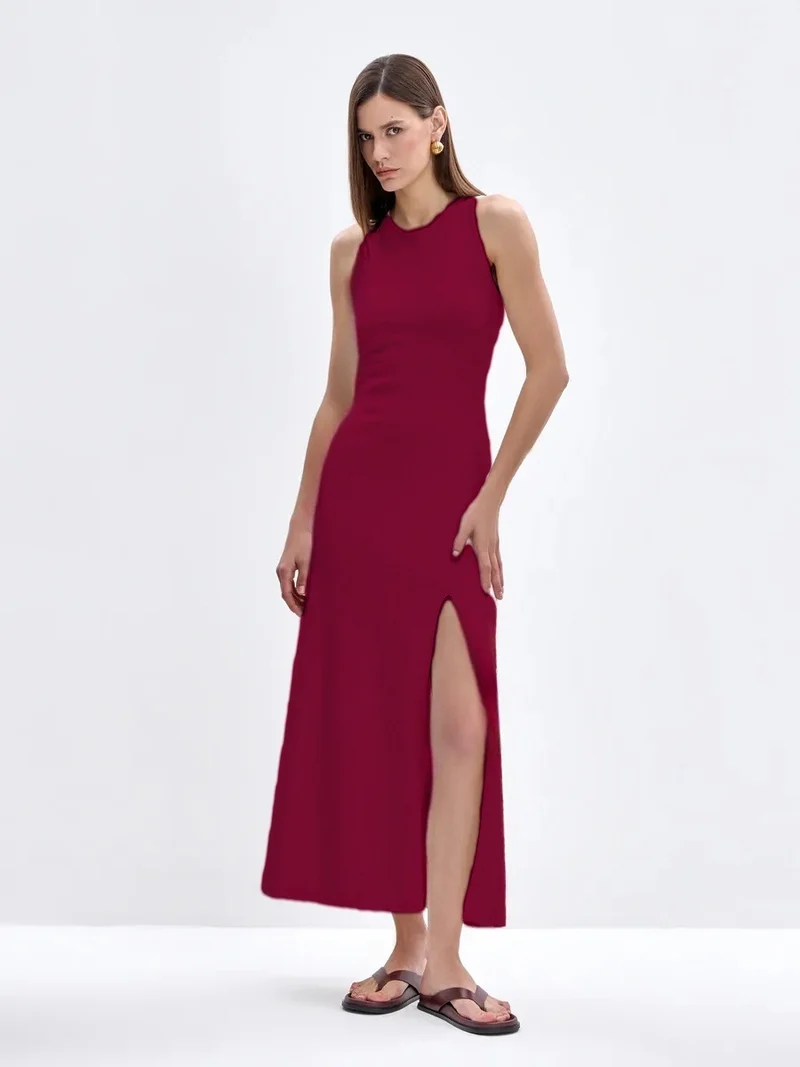 Damen figurbetontes Maxikleid Drune