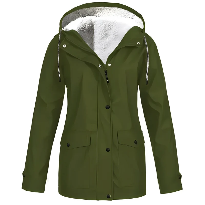 Drune | Fleecegefütterte Damen Regenjacke