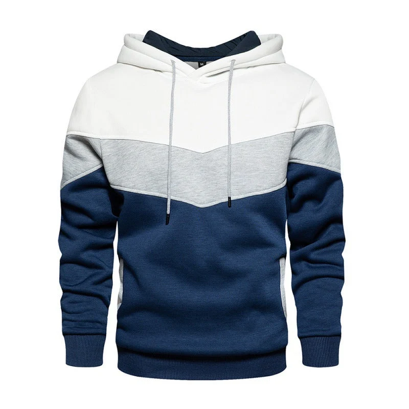 Herren Sportlicher Kapuzenpullover mit modernem Farbblockdesign und atmungsaktiven Eigenschaften Drune