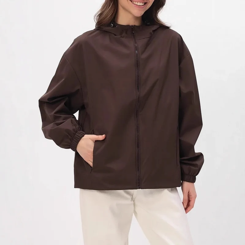 Damen Leichte Freizeitjacke mit Kapuze