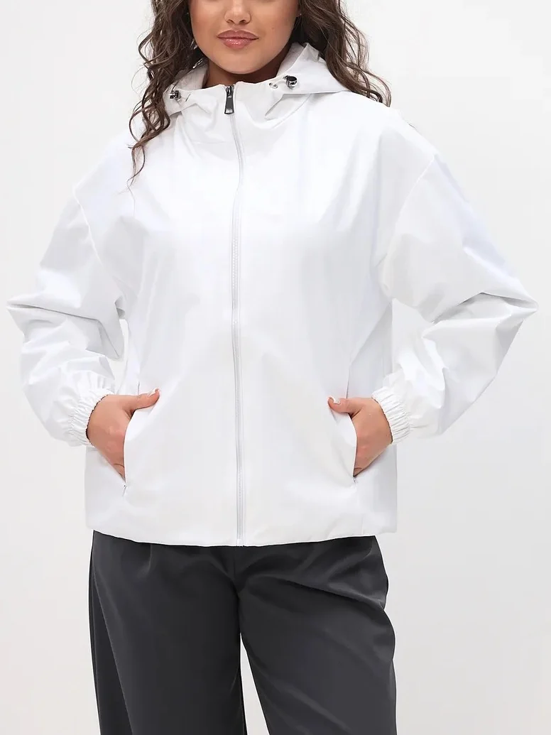 Damen Leichte Freizeitjacke mit Kapuze