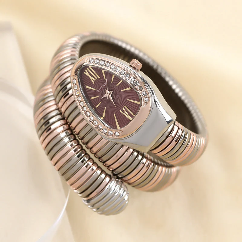Drune | Schlangenuhr mit Quarzbewegung und Persönlichem Armband