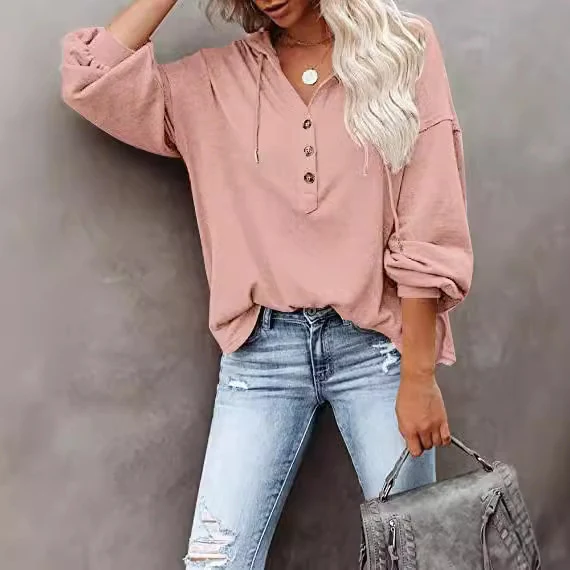 Damen lässiges Hoodie-Shirt Drune