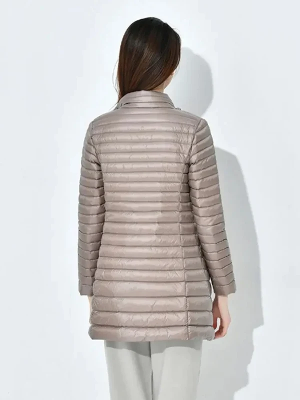 Damen Leichte Daunenjacke Tailliert