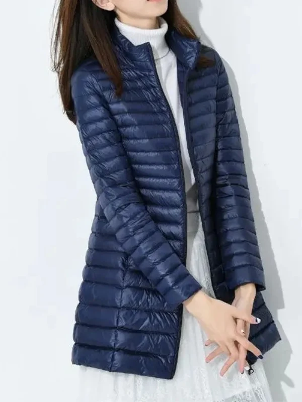 Damen Leichte Daunenjacke Tailliert