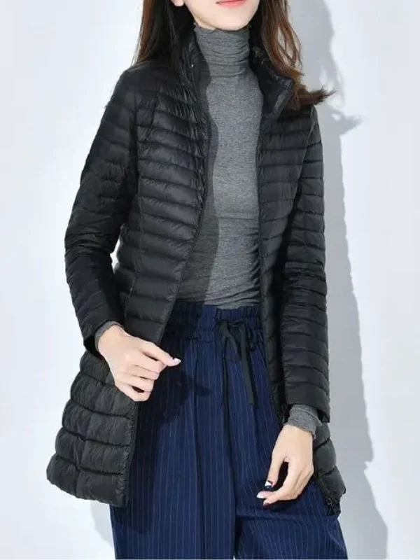 Damen Leichte Daunenjacke Tailliert