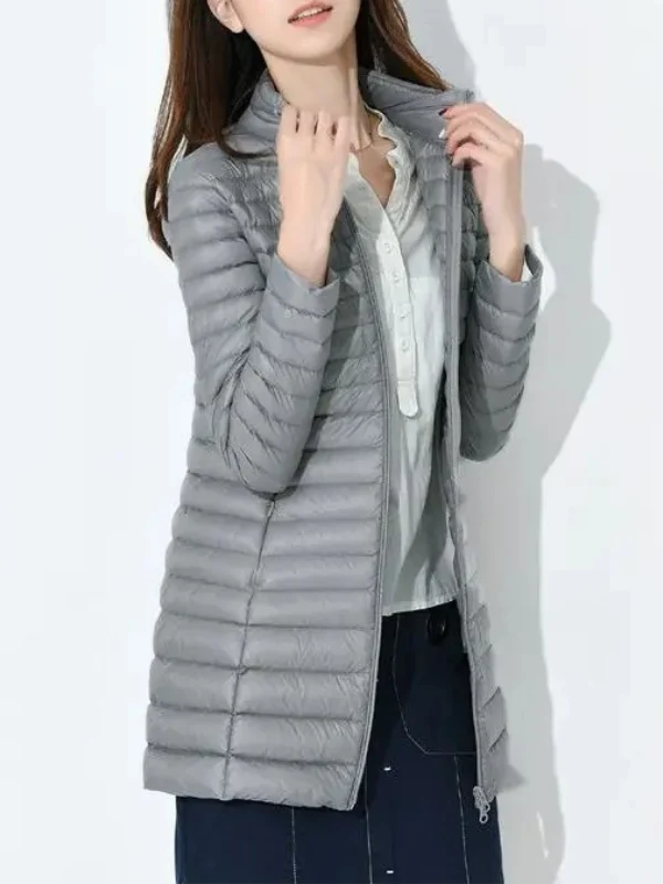 Damen Leichte Daunenjacke Tailliert