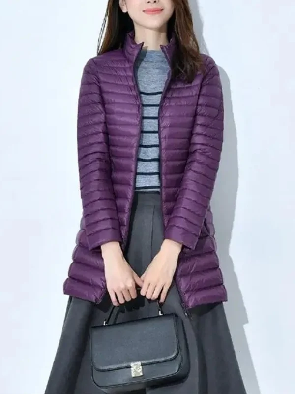 Damen Leichte Daunenjacke Tailliert