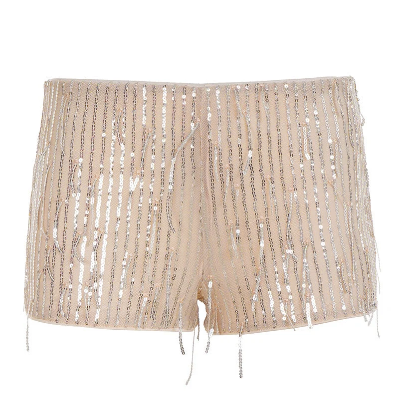 Damen glamouröse Pailletten-Shorts Drune