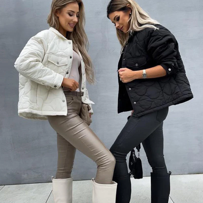 Damen gesteppte Übergangsjacke mit trendigem Oversized-Schnitt Drune