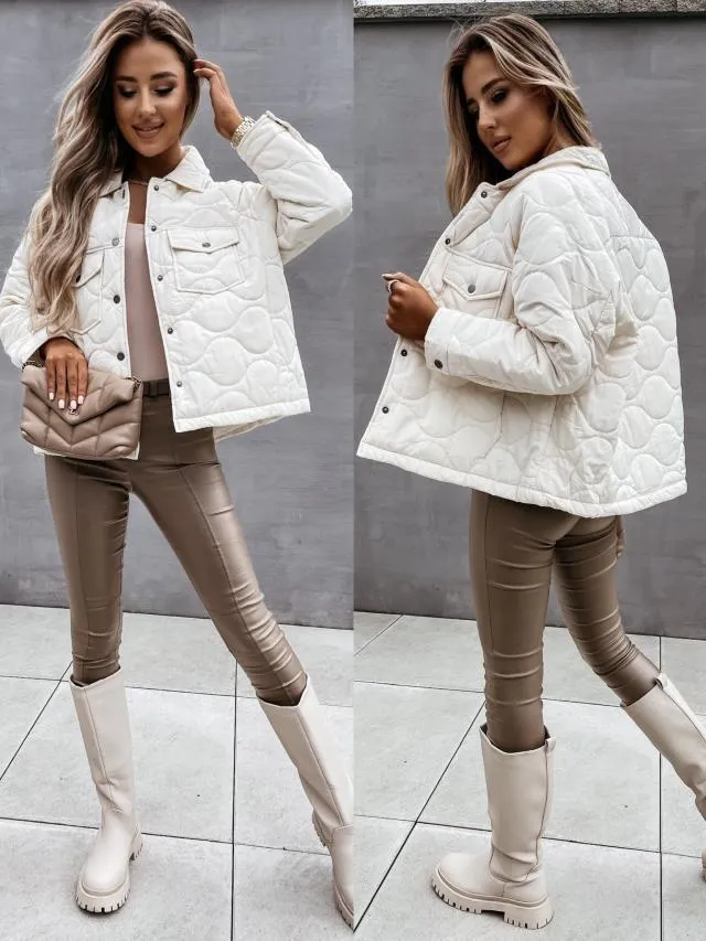 Damen gesteppte Übergangsjacke mit trendigem Oversized-Schnitt Drune