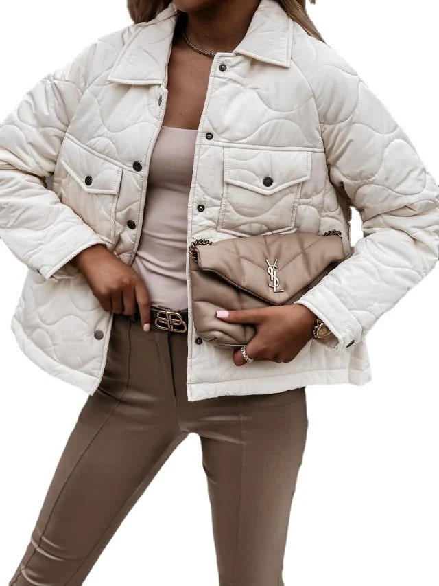 Damen gesteppte Übergangsjacke mit trendigem Oversized-Schnitt Drune