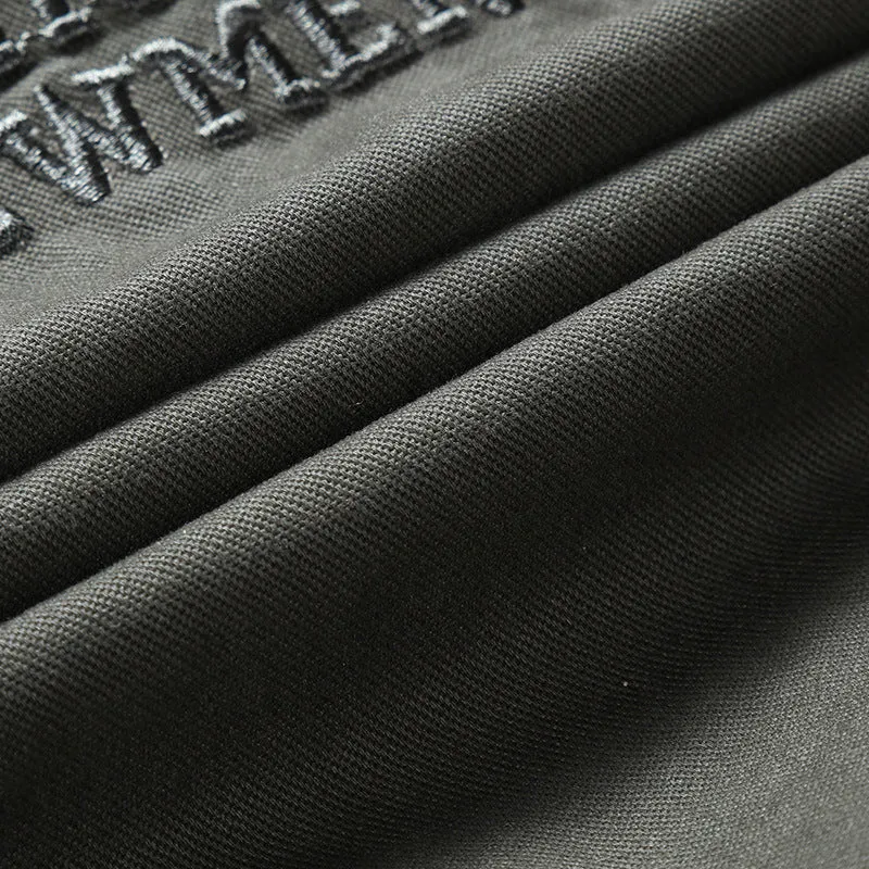 Herren Canvas-Fliegerblouson mit Frontklappentaschen, Ärmeltasche und Rippbündchen Drune