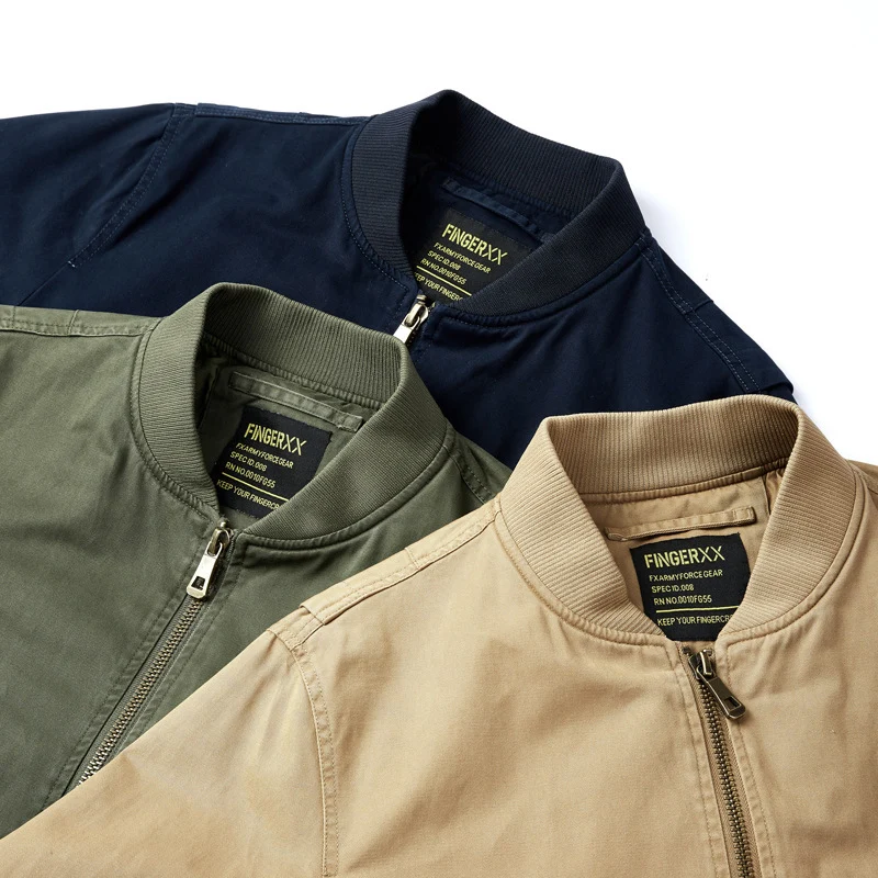 Herren Canvas-Bomberjacke im Utility-Stil mit Ärmeltasche und großem Klappen-Taschen-Design Drune
