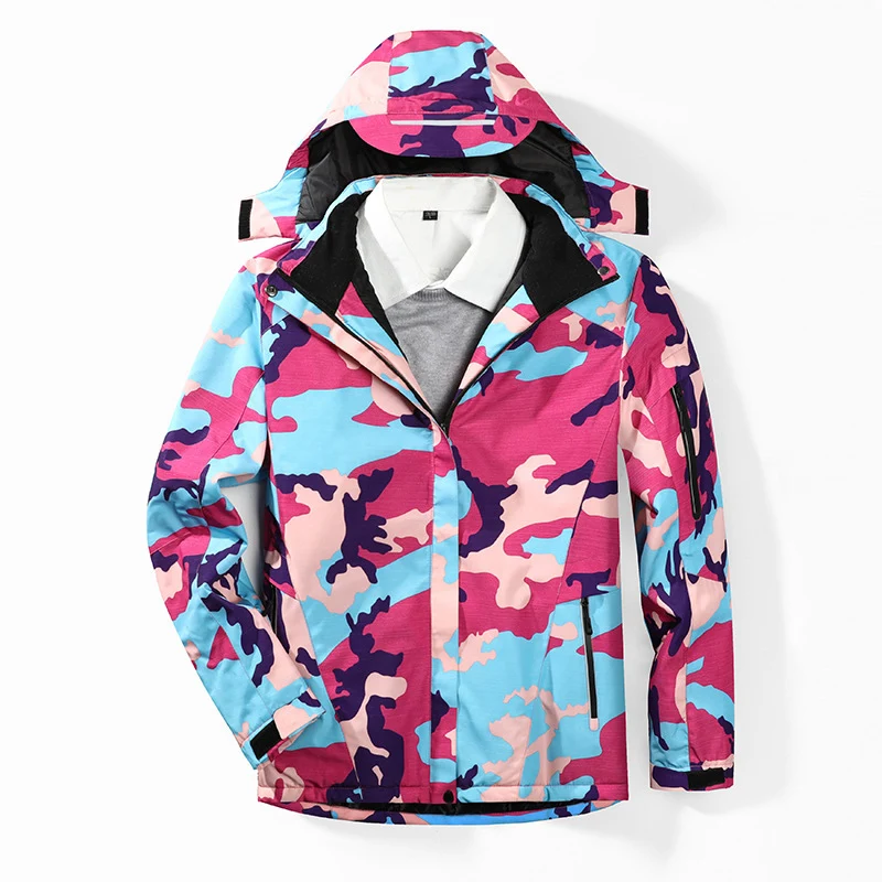 Herren Camouflage-Softshelljacke mit abnehmbarer Kapuze und atmungsaktivem Innenfutter Drune