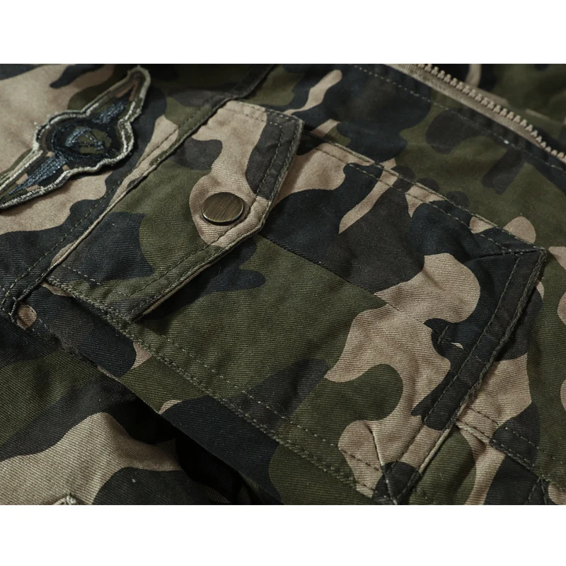 Herren Camouflage-Fieldjacke mit Sherpa‑Futter und multifunktionalen Utility‑Taschen Drune