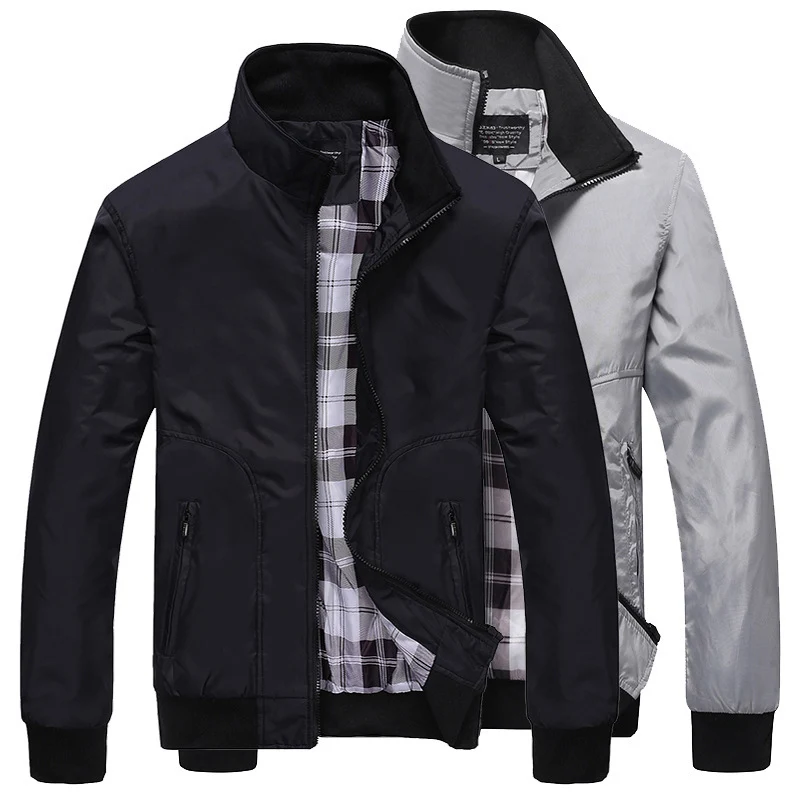 Herren Camouflage-Bomberjacke mit Ärmeltasche, elastischen Bündchen und leichter Windbreaker-Qualität Drune