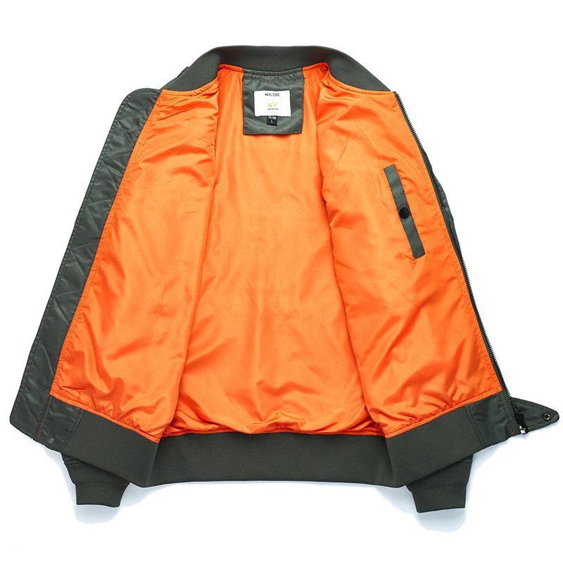 Herren Bomberjacke Pilotenblouson mit gestickten Fliegerapplikationen und windabweisendem Nylon Drune