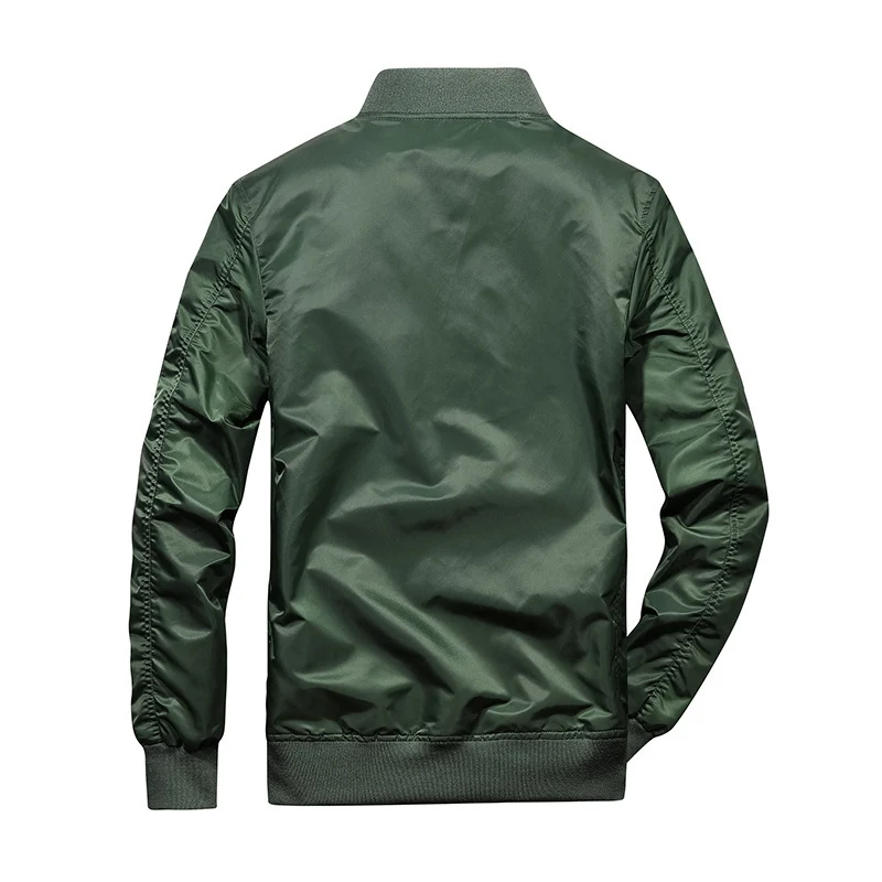 Herren Bomberjacke im Aviator-Utility-Stil mit Ärmeltasche und verstärkten Rippbündchen Drune