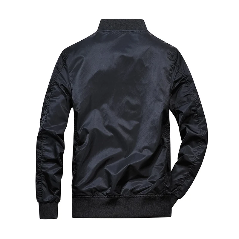 Herren Bomberjacke im Aviator-Utility-Stil mit Ärmeltasche und verstärkten Rippbündchen Drune