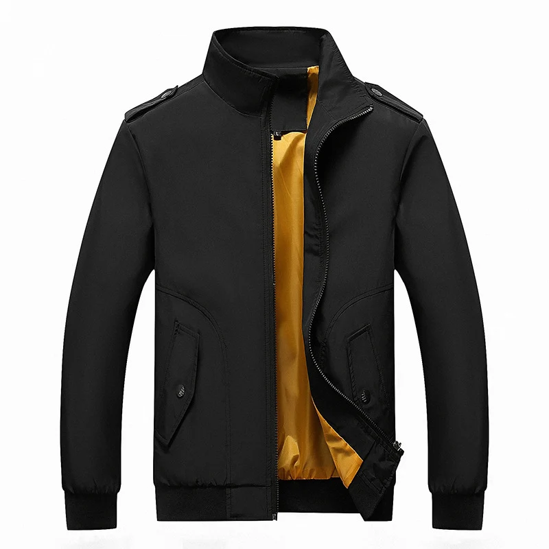 Herren Bomberjacke im Aviator-Microfiber-Look mit Ärmeltasche und gerippten Abschlüssen Drune