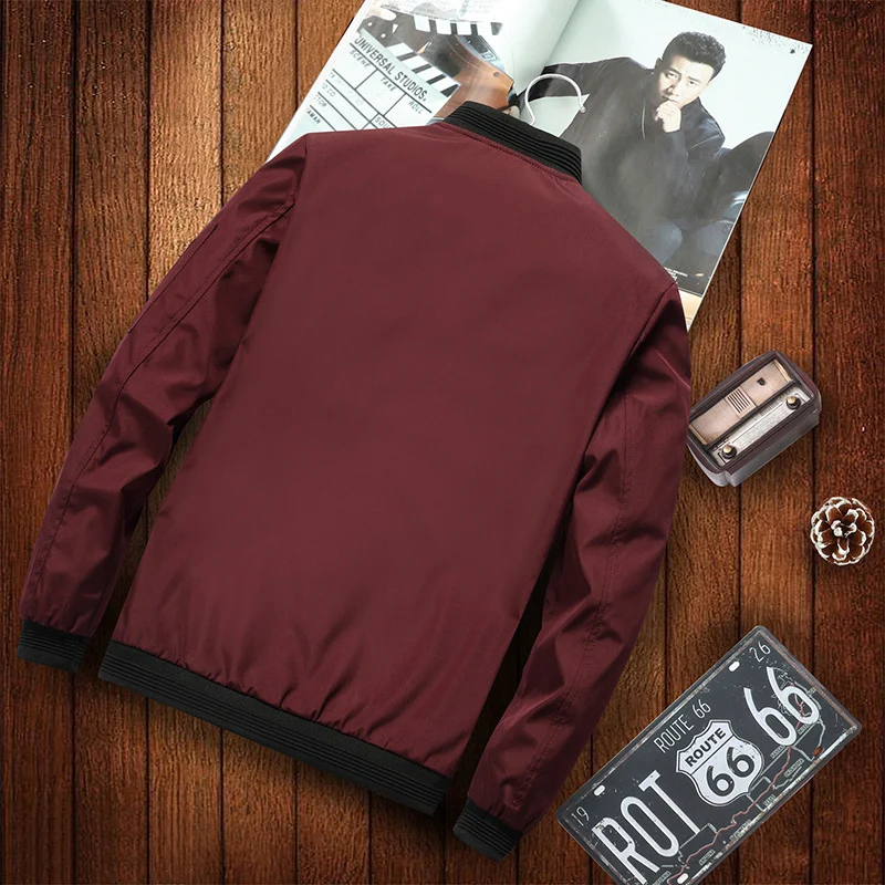Herren Bomberjacke im Aviator-Microfiber-Look mit Ärmeltasche und gerippten Abschlüssen Drune