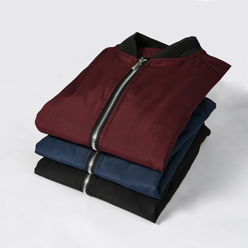 Herren Bomberjacke im Aviator-Microfiber-Look mit Ärmeltasche und gerippten Abschlüssen Drune
