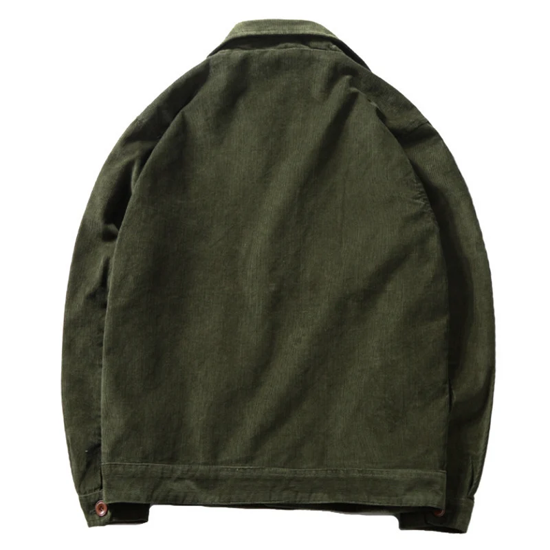 Herren Baumwoll-Cordjacke im Worker-Blouson mit leichtem Innenfutter Drune