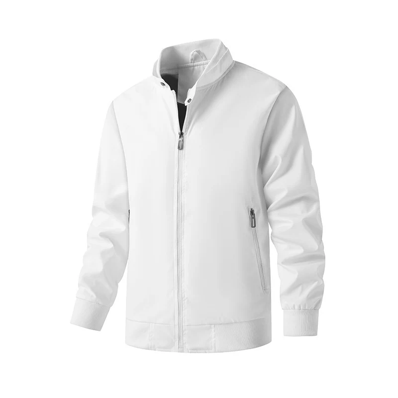 Herren Aviator-inspirierte Windbreaker-Bomberjacke mit Stehkragen und Mesh-Innenfutter Drune