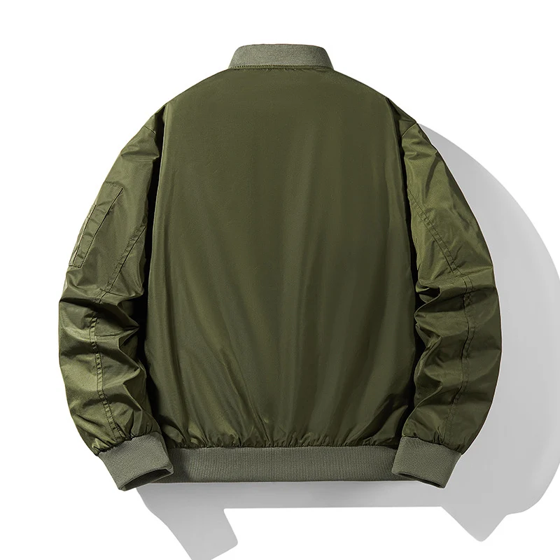 Herren Aviator-Bomberjacke mit Thermo‑Wattierung, Ärmeltasche und gerippten Abschlüssen Drune