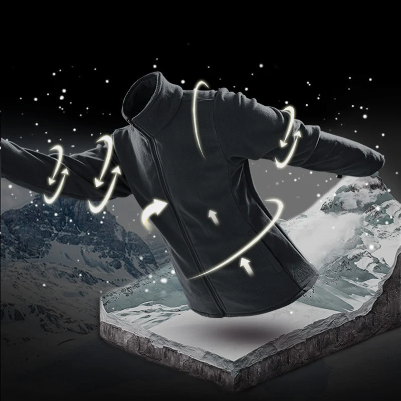 Herren atmungsaktive und wasserfeste Softshell-Outdoorjacke mit verschweißten Nähten und Multifunktions-Taschen Drune