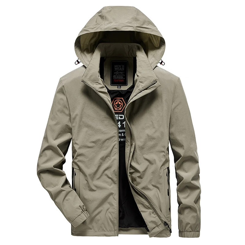 Herren Atmungsaktive Softshelljacke mit verstellbarer Kapuze und verdecktem zweiwegigen Reißverschluss Drune