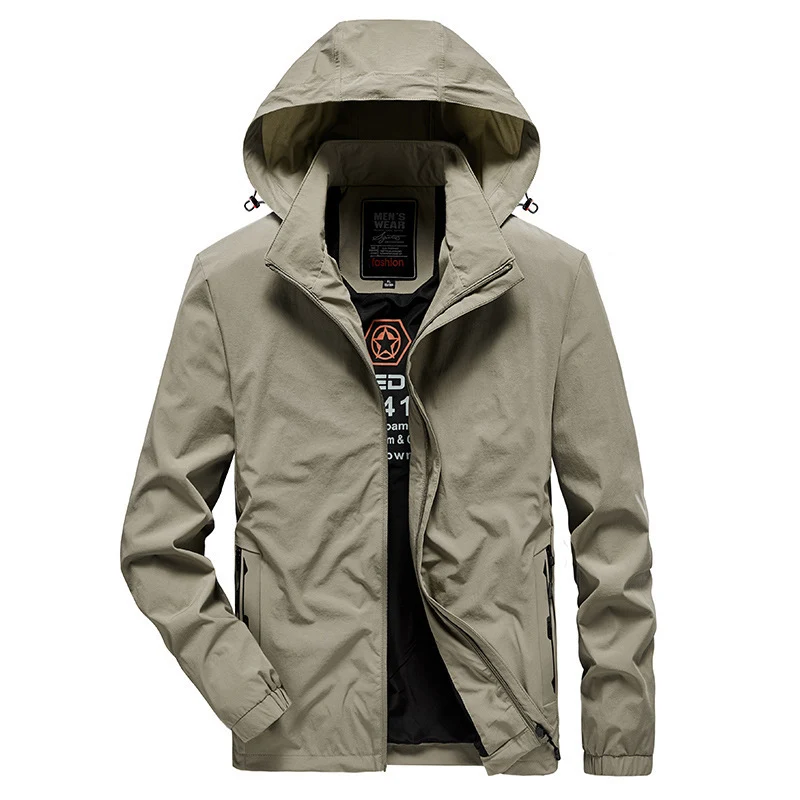 Herren Atmungsaktive Softshelljacke mit verstellbarer Kapuze und verdecktem zweiwegigen Reißverschluss Drune