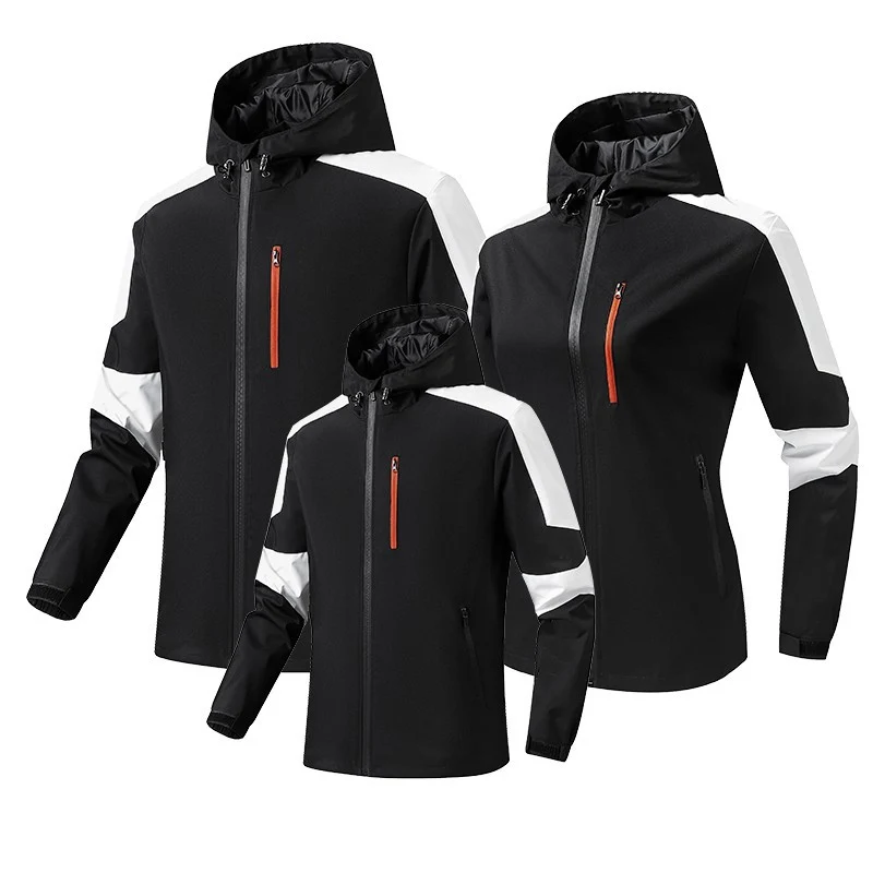 Herren Atmungsaktive Softshell‑Hardshell‑Hybridjacke mit Kapuze und wasserdichten Reißverschlusstaschen Drune