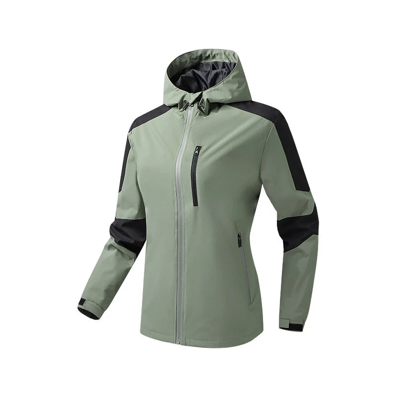 Herren Atmungsaktive Softshell‑Hardshell‑Hybridjacke mit Kapuze und wasserdichten Reißverschlusstaschen Drune