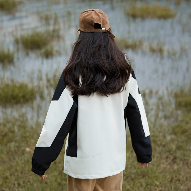 Damen zweilagige wasserdichte Outdoor‑Jacke mit Kapuze, atmungsaktiver Membran und verstellbarer Taille Drune