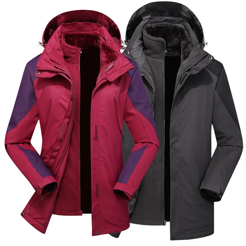 Damen zweilagige Softshelljacke mit herausnehmbarer Teddyfleece-Innenjacke und verstellbarer Kapuze Drune