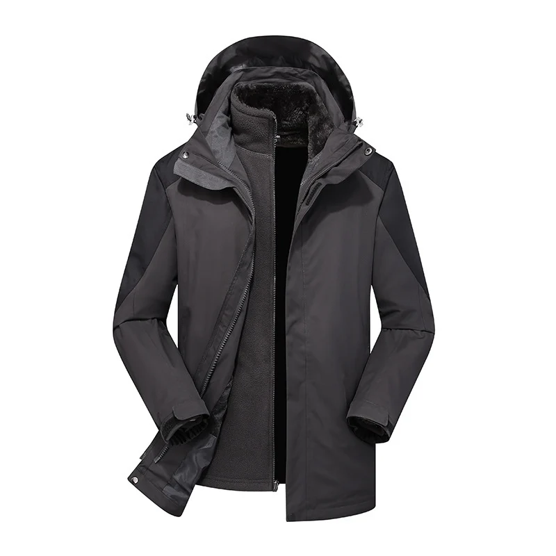 Damen zweilagige Softshelljacke mit herausnehmbarer Teddyfleece-Innenjacke und verstellbarer Kapuze Drune