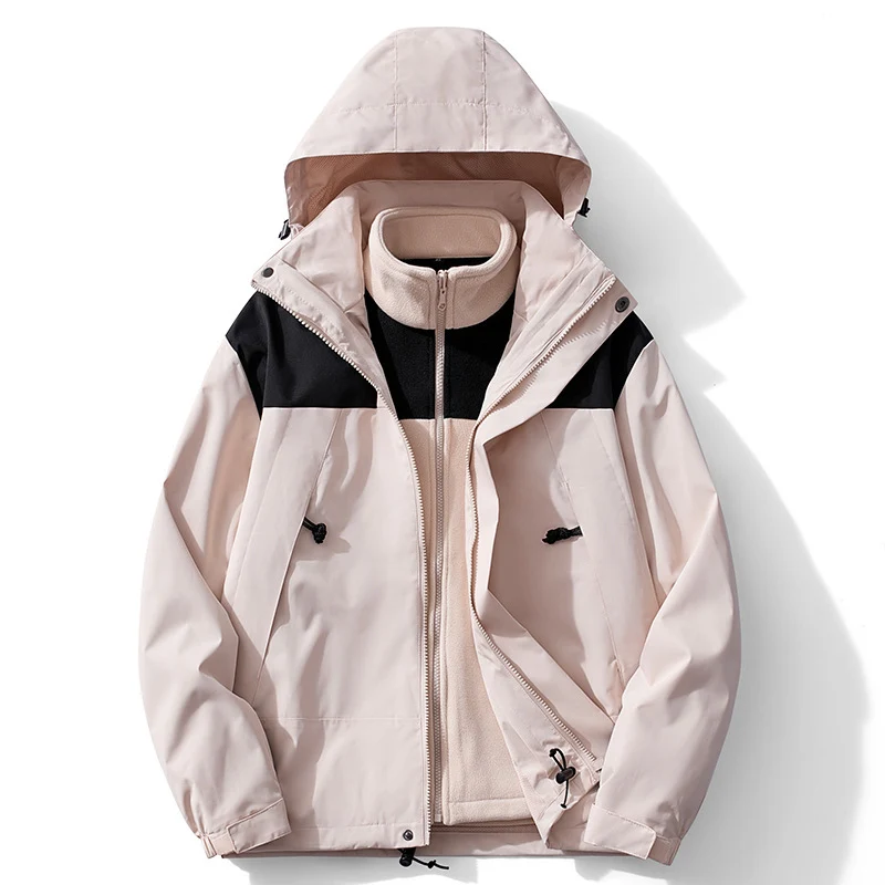 Damen zweilagige Softshell-Outdoorjacke mit herausnehmbarem Fleece-Innenlayer Drune