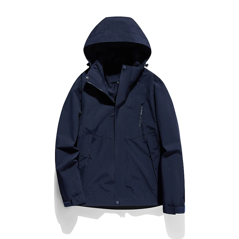 Damen zweilagige Softshell‑Outdoorjacke mit abnehmbarem Fleece‑Innenlayer und Kapuze Drune