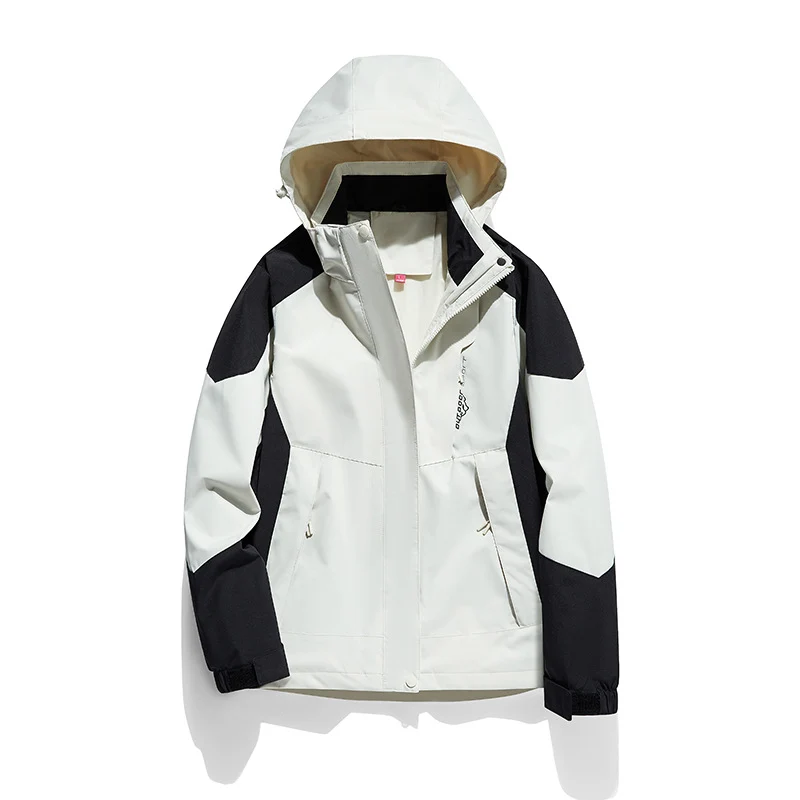 Damen zweilagige Softshell‑Outdoorjacke mit abnehmbarem Fleece‑Innenlayer und Kapuze Drune