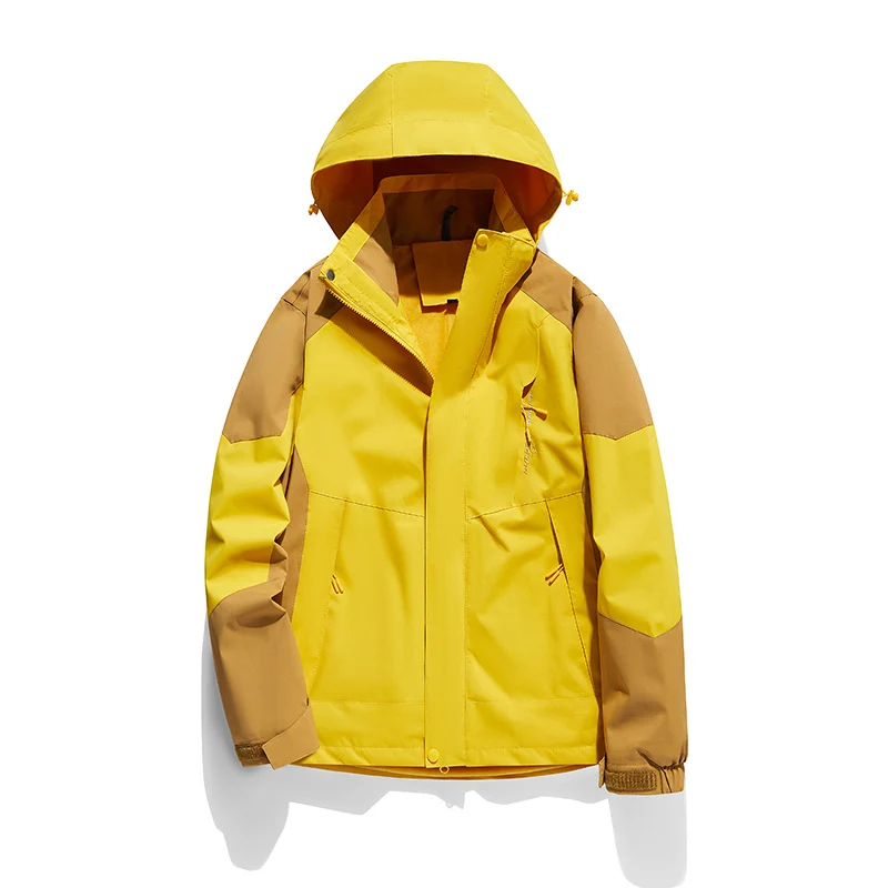 Damen zweilagige Softshell‑Outdoorjacke mit abnehmbarem Fleece‑Innenlayer und Kapuze Drune
