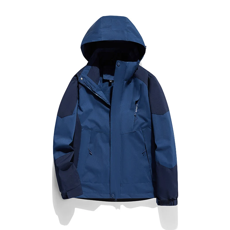 Damen zweilagige Softshell‑Outdoorjacke mit abnehmbarem Fleece‑Innenlayer und Kapuze Drune